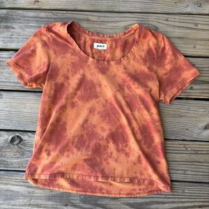 Pact Organic Cotton Scoop Neck Orange T-Shirt
